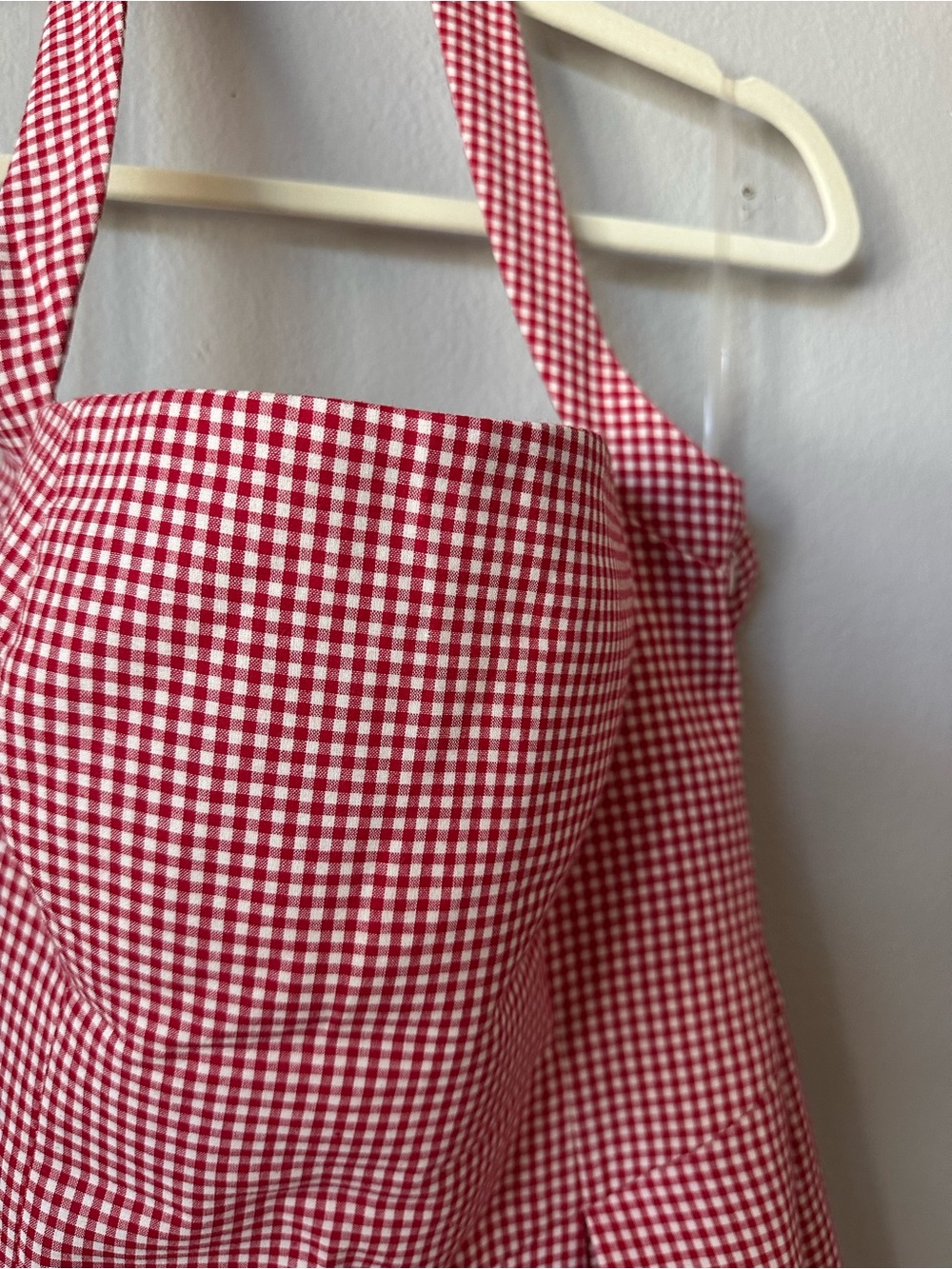 Meshki Juana Halter Midi Dress in Red Gingham - Picture 5 of 7